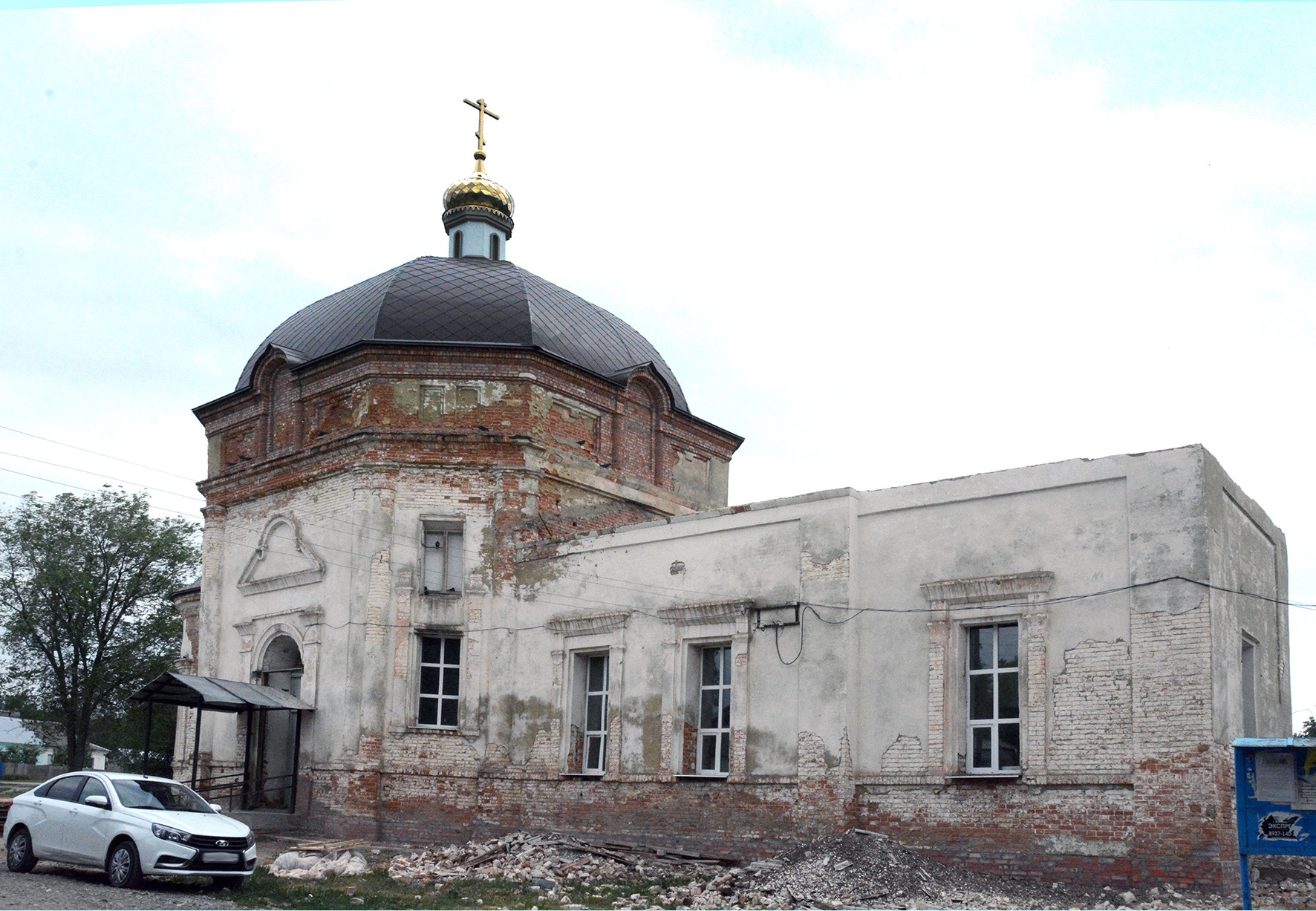 В Сухом Карабулаке восстанавливается храм Казанской иконы Божией матери
