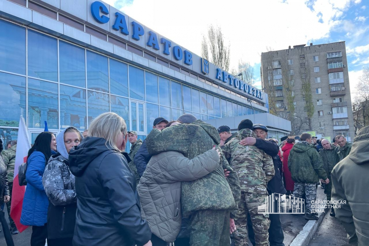 Очередная группа бойцов отправилась на защиту Родины