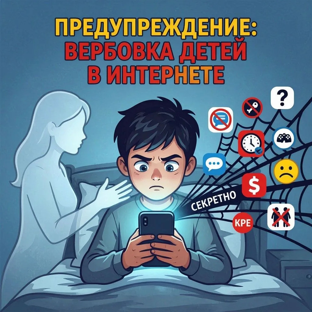 Вербовка детей в интернете: тревожные сигналы для родителей